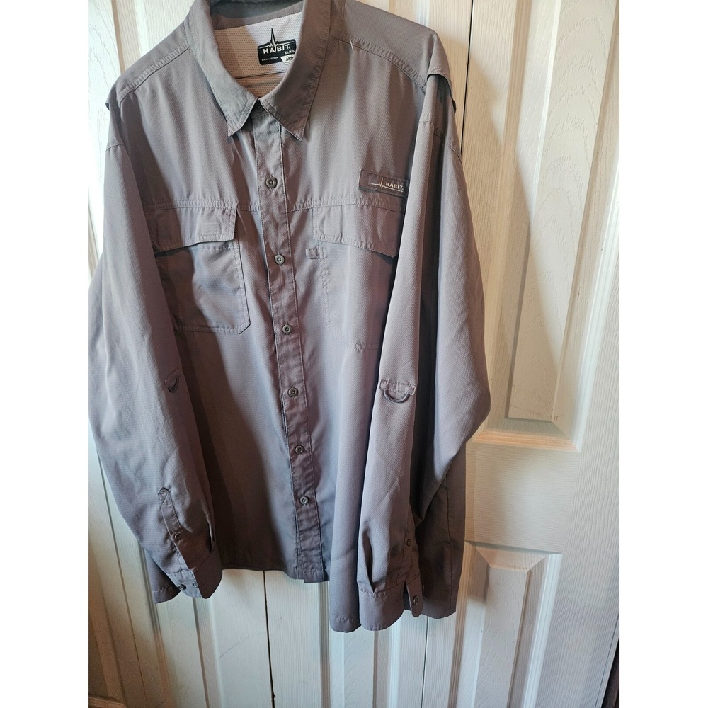Mens HABIT Button-up with mesh under the back material for cooling size XL/XG